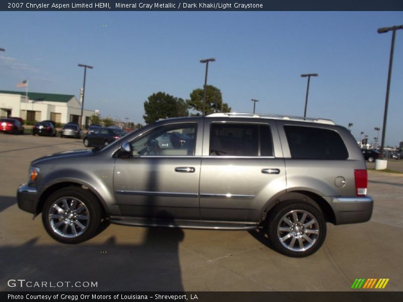 Mineral Gray Metallic / Dark Khaki/Light Graystone 2007 Chrysler Aspen Limited HEMI