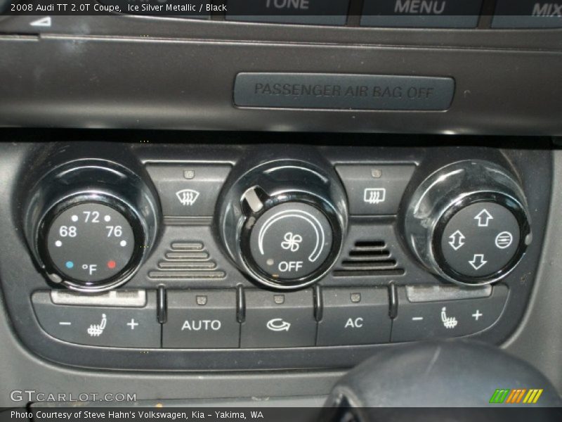 Controls of 2008 TT 2.0T Coupe