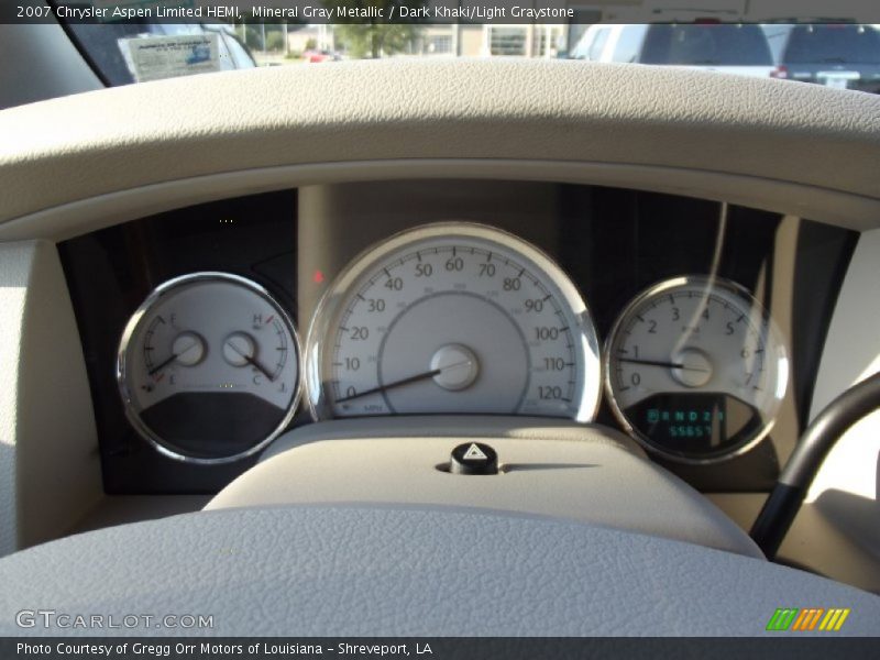 Mineral Gray Metallic / Dark Khaki/Light Graystone 2007 Chrysler Aspen Limited HEMI
