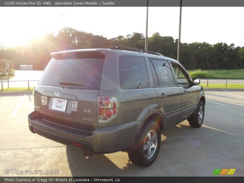 Aberdeen Green Metallic / Saddle 2008 Honda Pilot EX 4WD