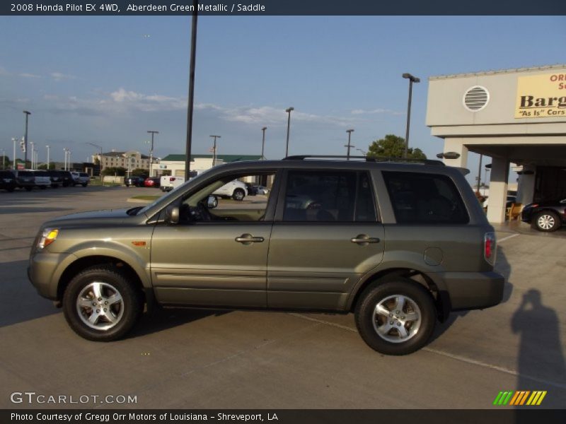 Aberdeen Green Metallic / Saddle 2008 Honda Pilot EX 4WD