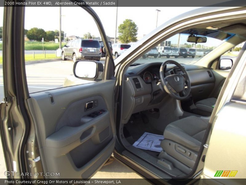 Aberdeen Green Metallic / Saddle 2008 Honda Pilot EX 4WD