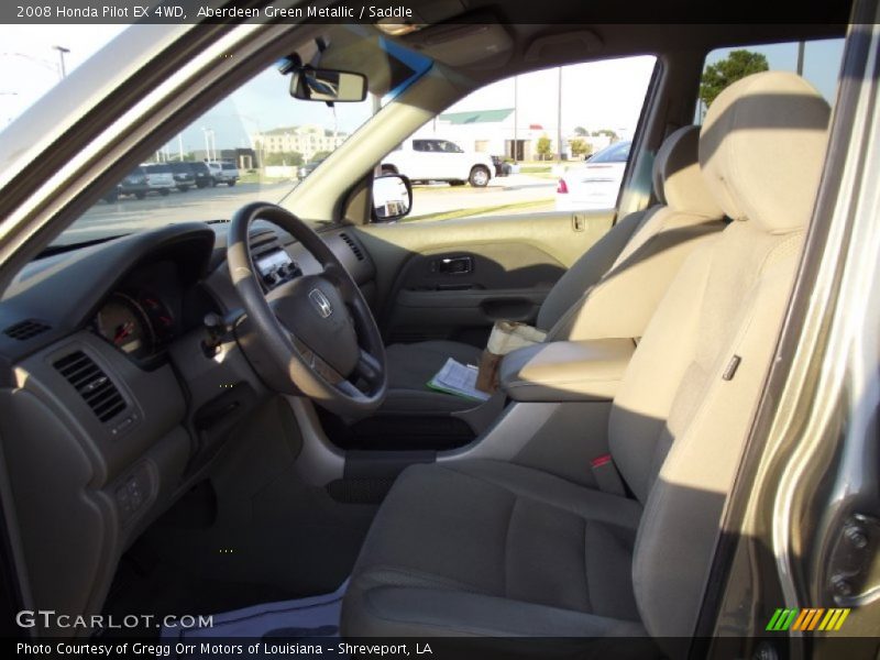 Aberdeen Green Metallic / Saddle 2008 Honda Pilot EX 4WD