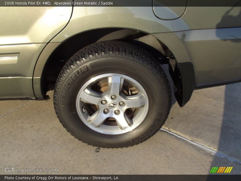 Aberdeen Green Metallic / Saddle 2008 Honda Pilot EX 4WD