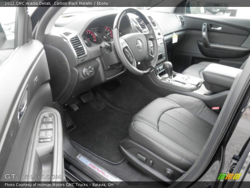 Carbon Black Metallic / Ebony 2012 GMC Acadia Denali