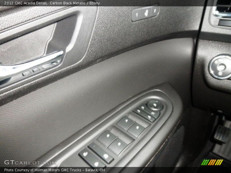 Carbon Black Metallic / Ebony 2012 GMC Acadia Denali