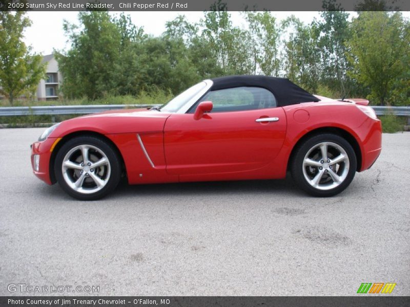 Chili Pepper Red / Red 2009 Saturn Sky Red Line Roadster