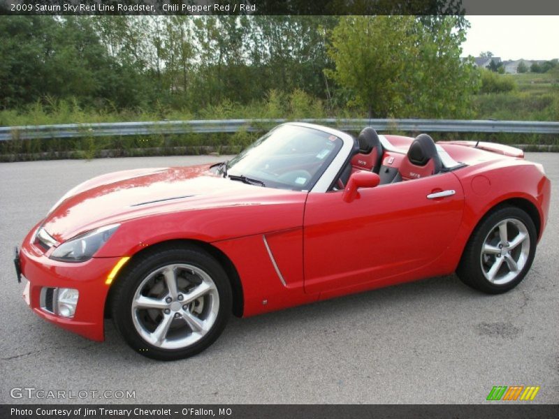 Chili Pepper Red / Red 2009 Saturn Sky Red Line Roadster