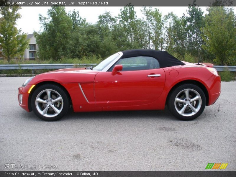 Chili Pepper Red / Red 2009 Saturn Sky Red Line Roadster