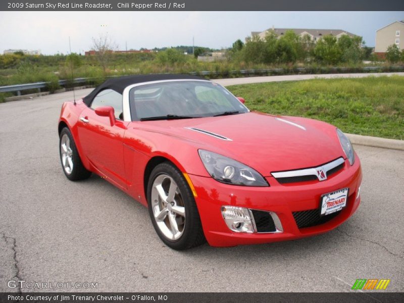 Chili Pepper Red / Red 2009 Saturn Sky Red Line Roadster