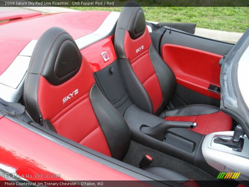  2009 Sky Red Line Roadster Red Interior