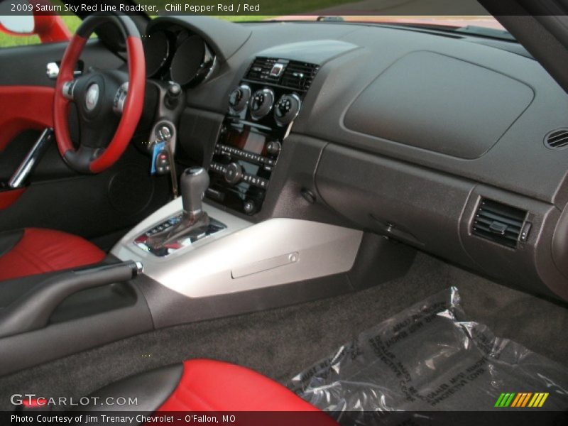Dashboard of 2009 Sky Red Line Roadster
