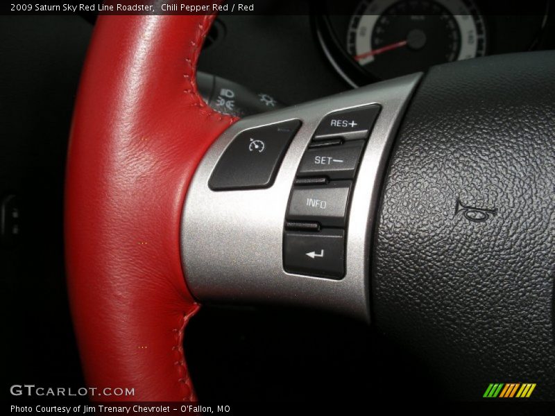 Controls of 2009 Sky Red Line Roadster