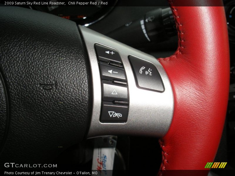 Controls of 2009 Sky Red Line Roadster