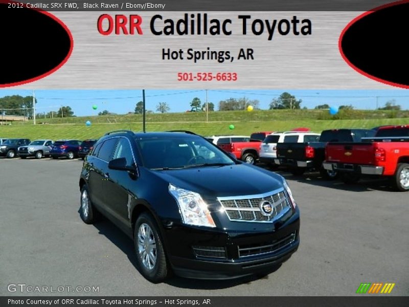 Black Raven / Ebony/Ebony 2012 Cadillac SRX FWD