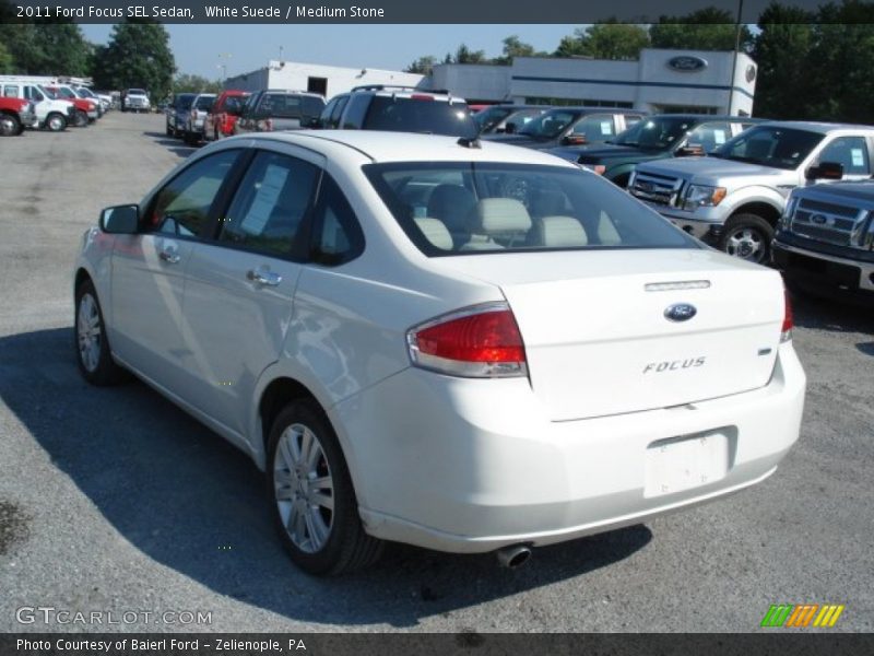 White Suede / Medium Stone 2011 Ford Focus SEL Sedan