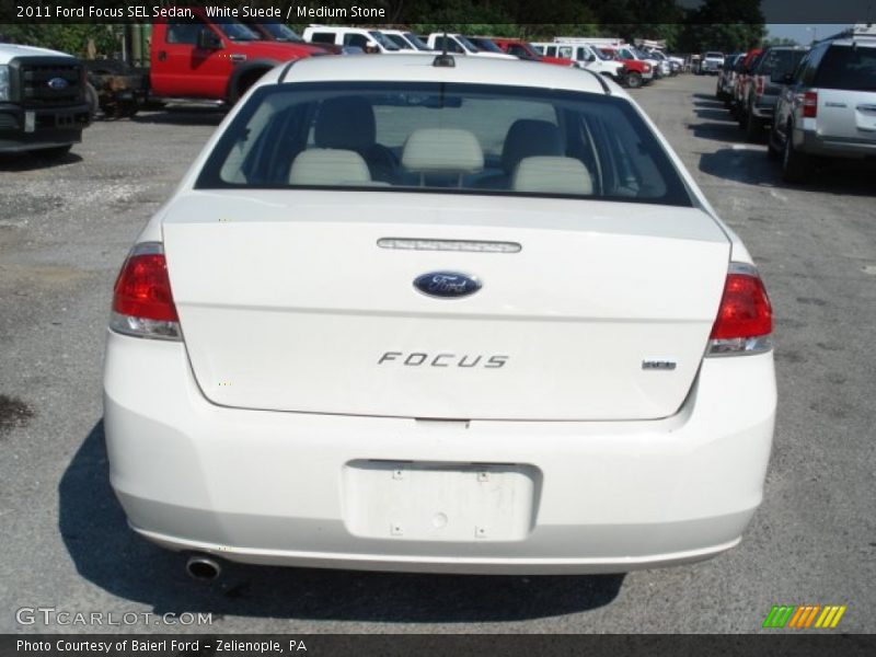 White Suede / Medium Stone 2011 Ford Focus SEL Sedan