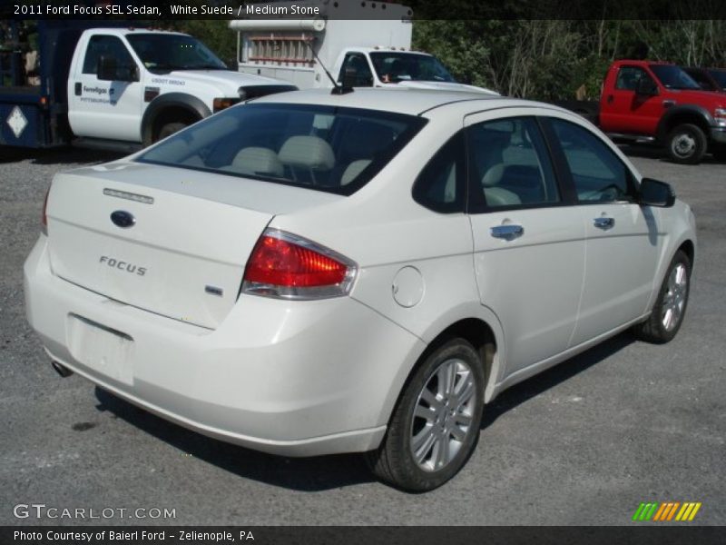 White Suede / Medium Stone 2011 Ford Focus SEL Sedan