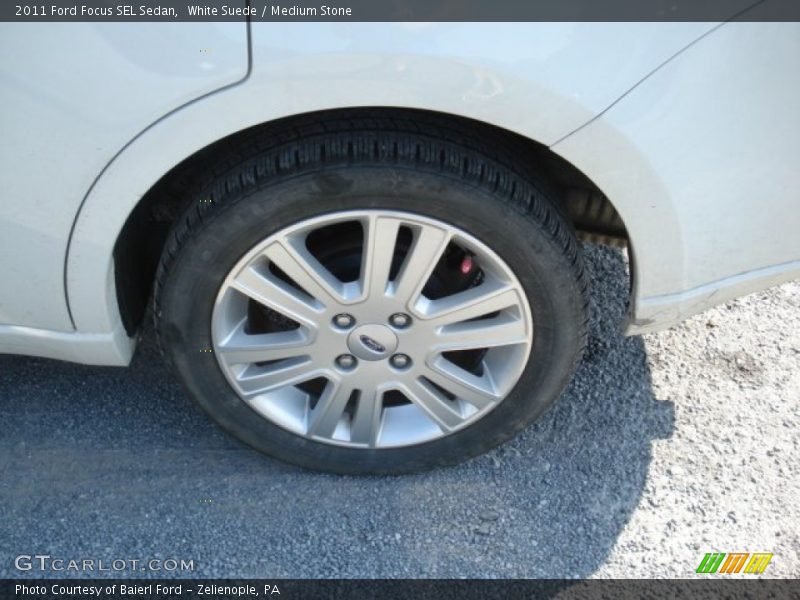 White Suede / Medium Stone 2011 Ford Focus SEL Sedan