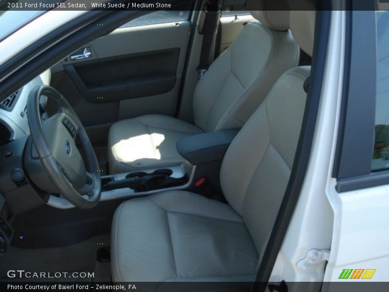 White Suede / Medium Stone 2011 Ford Focus SEL Sedan