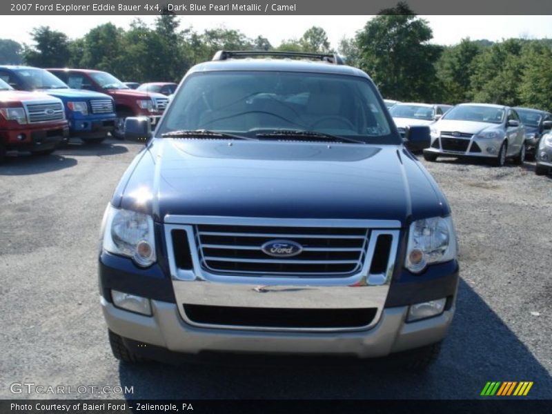 Dark Blue Pearl Metallic / Camel 2007 Ford Explorer Eddie Bauer 4x4