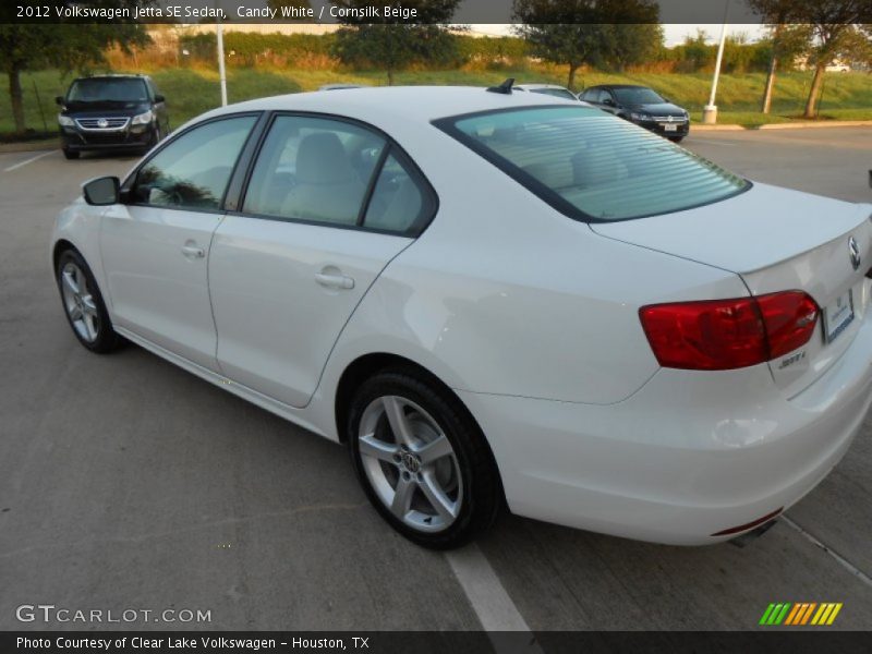 Candy White / Cornsilk Beige 2012 Volkswagen Jetta SE Sedan