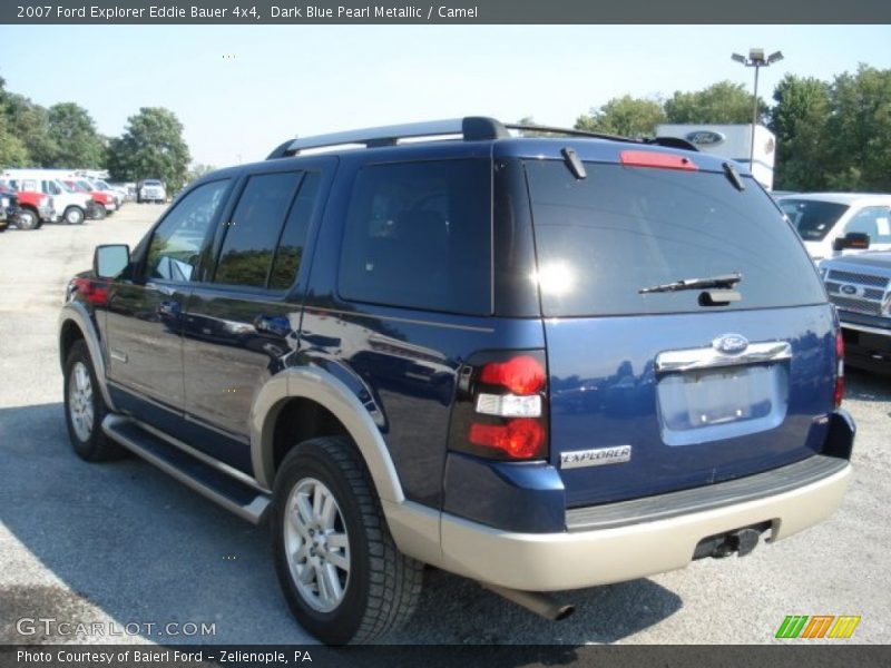 Dark Blue Pearl Metallic / Camel 2007 Ford Explorer Eddie Bauer 4x4