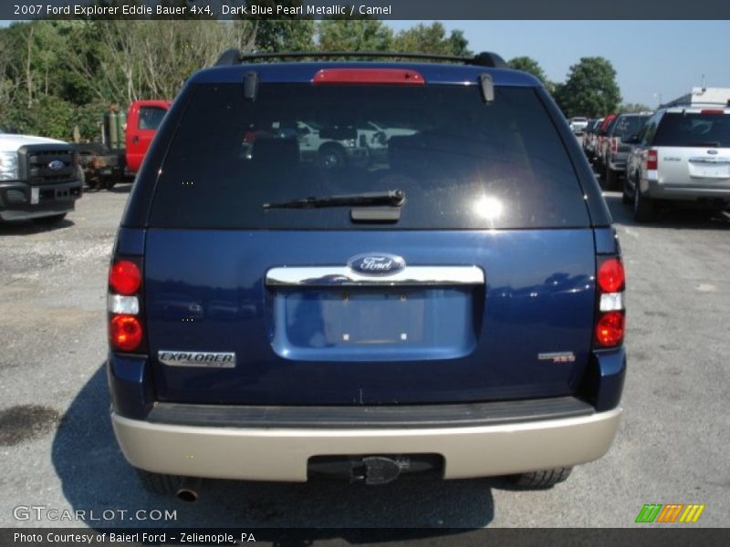 Dark Blue Pearl Metallic / Camel 2007 Ford Explorer Eddie Bauer 4x4