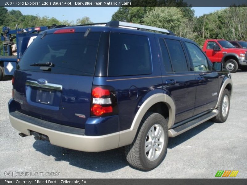 Dark Blue Pearl Metallic / Camel 2007 Ford Explorer Eddie Bauer 4x4