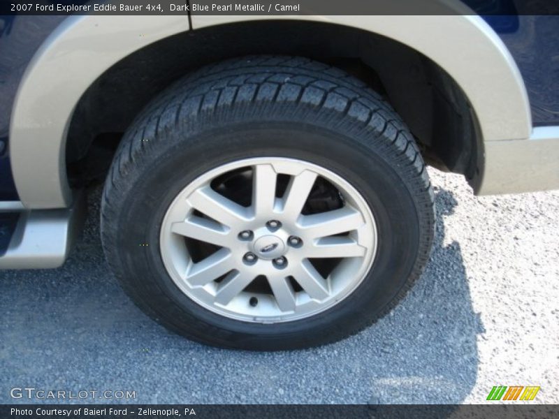 Dark Blue Pearl Metallic / Camel 2007 Ford Explorer Eddie Bauer 4x4