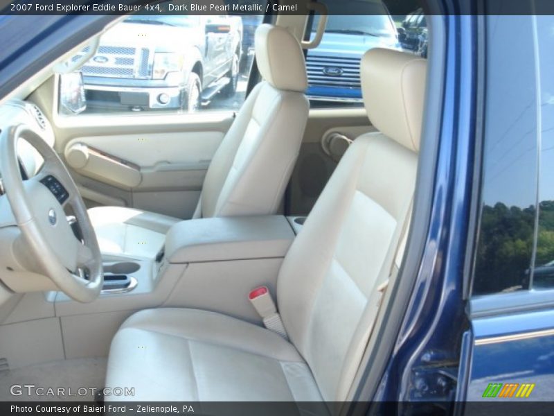 Dark Blue Pearl Metallic / Camel 2007 Ford Explorer Eddie Bauer 4x4