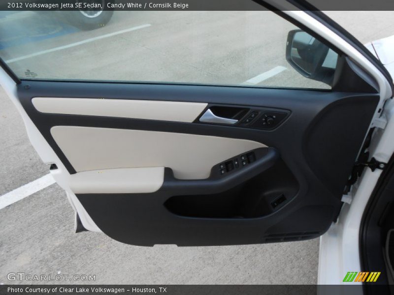 Candy White / Cornsilk Beige 2012 Volkswagen Jetta SE Sedan