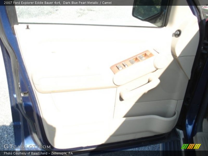 Dark Blue Pearl Metallic / Camel 2007 Ford Explorer Eddie Bauer 4x4