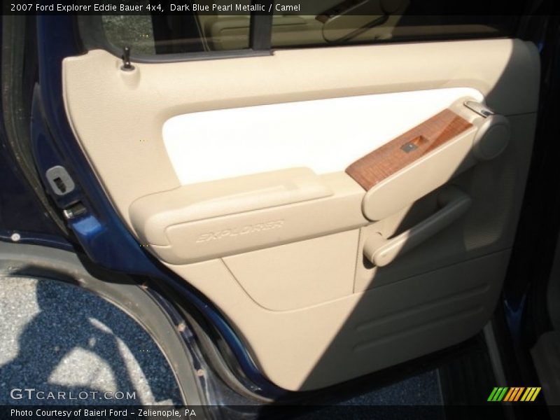 Dark Blue Pearl Metallic / Camel 2007 Ford Explorer Eddie Bauer 4x4