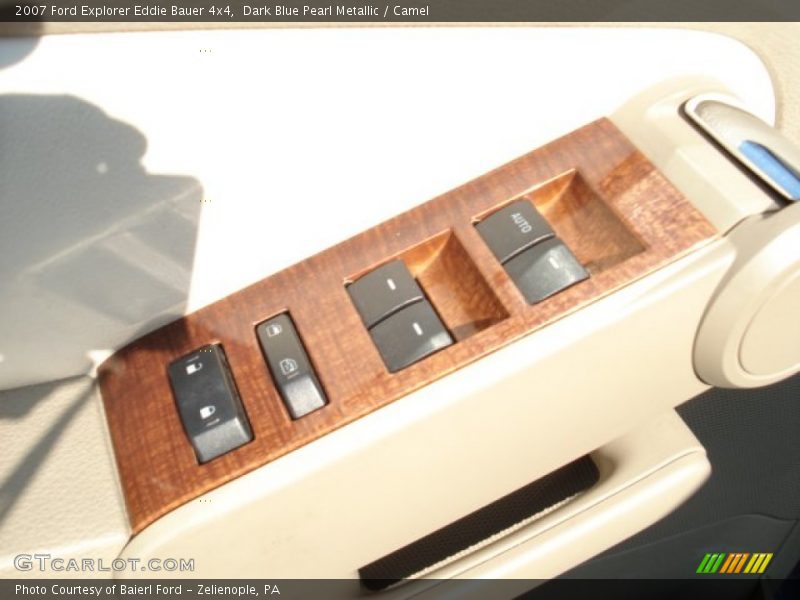 Dark Blue Pearl Metallic / Camel 2007 Ford Explorer Eddie Bauer 4x4