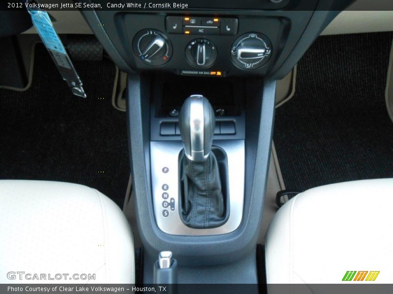 Candy White / Cornsilk Beige 2012 Volkswagen Jetta SE Sedan