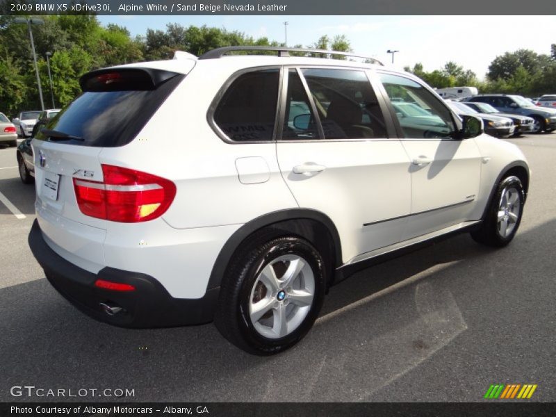 Alpine White / Sand Beige Nevada Leather 2009 BMW X5 xDrive30i