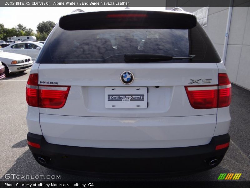 Alpine White / Sand Beige Nevada Leather 2009 BMW X5 xDrive30i