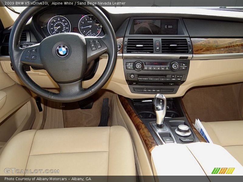 Alpine White / Sand Beige Nevada Leather 2009 BMW X5 xDrive30i