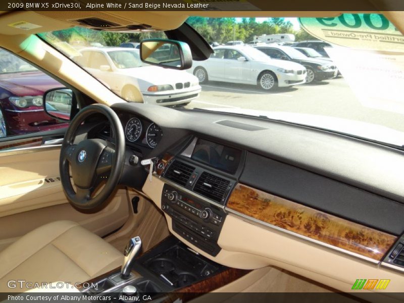 Alpine White / Sand Beige Nevada Leather 2009 BMW X5 xDrive30i