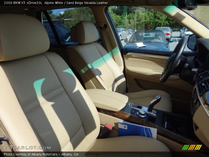Alpine White / Sand Beige Nevada Leather 2009 BMW X5 xDrive30i