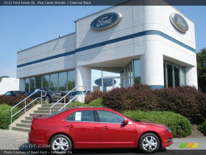 Red Candy Metallic / Charcoal Black 2012 Ford Fusion SE