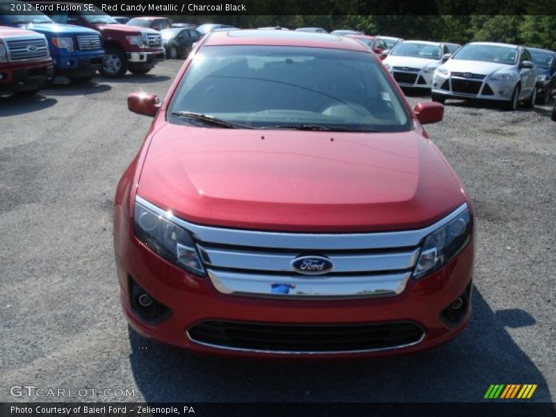 Red Candy Metallic / Charcoal Black 2012 Ford Fusion SE