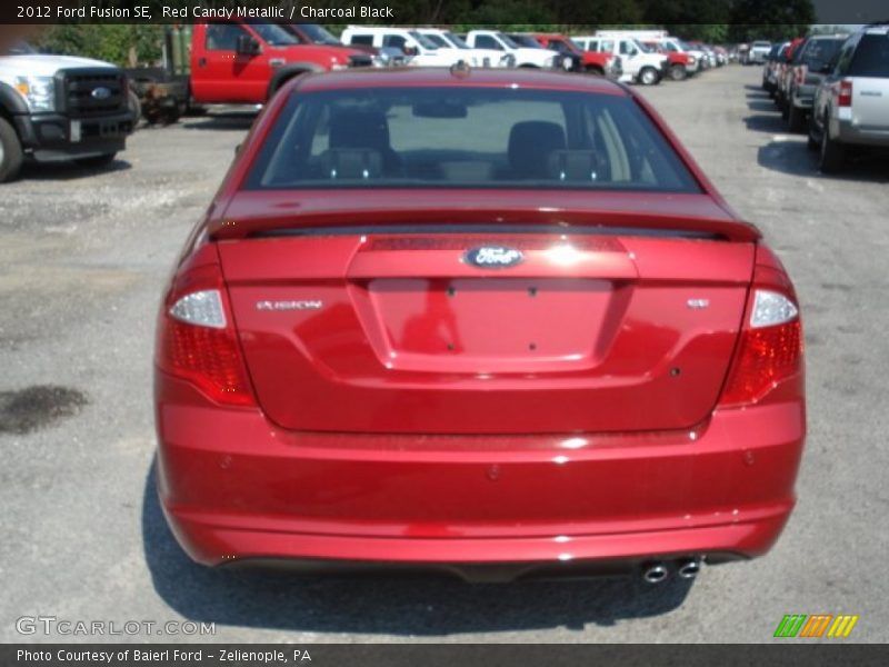Red Candy Metallic / Charcoal Black 2012 Ford Fusion SE