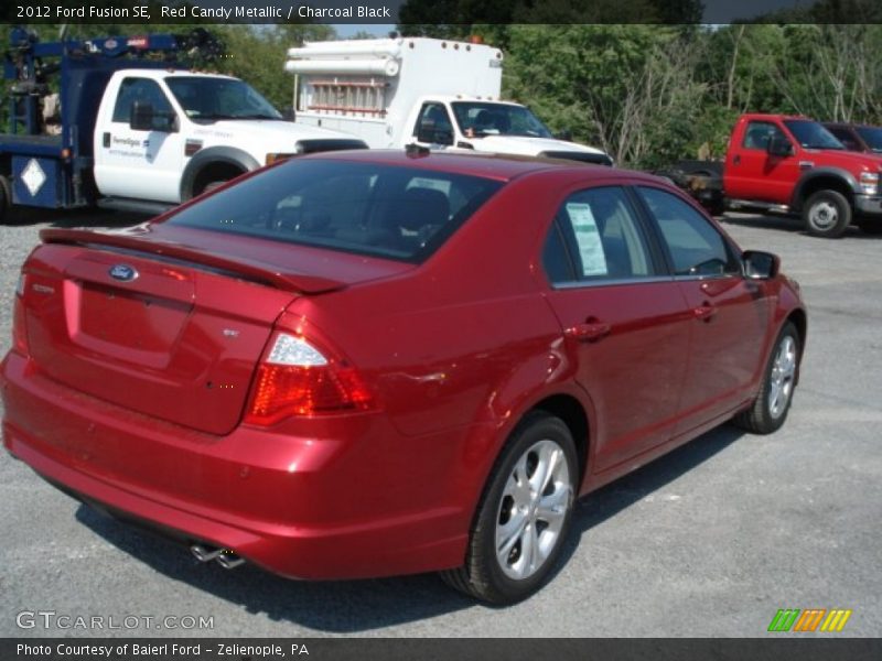 Red Candy Metallic / Charcoal Black 2012 Ford Fusion SE