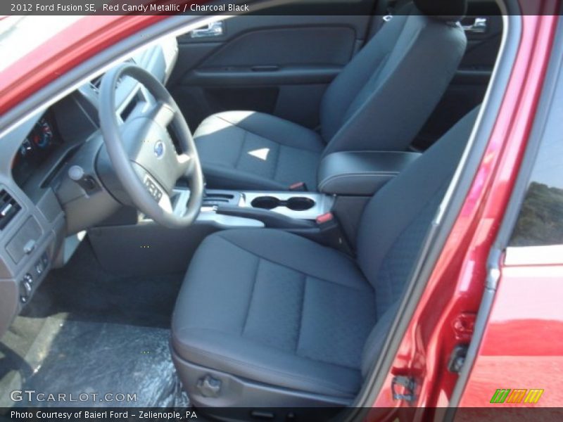 Red Candy Metallic / Charcoal Black 2012 Ford Fusion SE