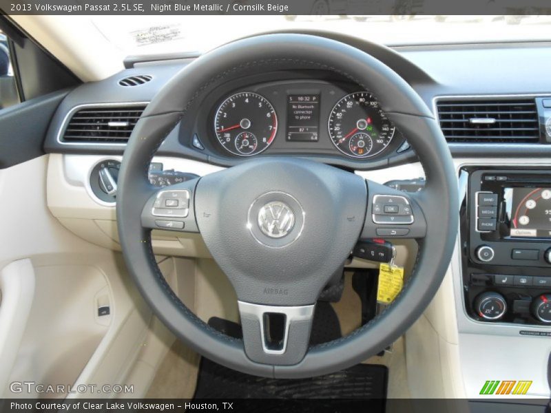 Night Blue Metallic / Cornsilk Beige 2013 Volkswagen Passat 2.5L SE