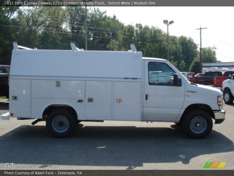 Oxford White / Medium Flint 2012 Ford E Series Cutaway E350 Commercial Utility Truck