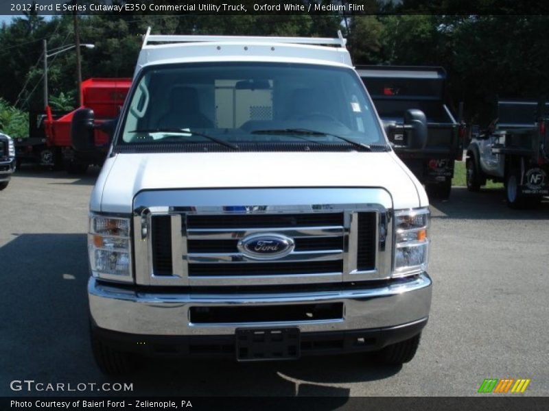 Oxford White / Medium Flint 2012 Ford E Series Cutaway E350 Commercial Utility Truck