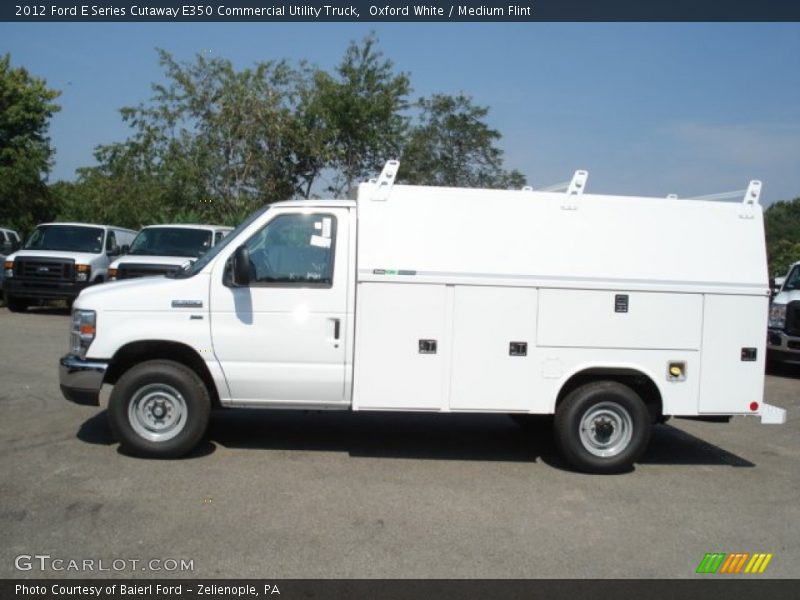 Oxford White / Medium Flint 2012 Ford E Series Cutaway E350 Commercial Utility Truck